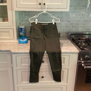 Betabrand Zippered Journey Pants (Sage)